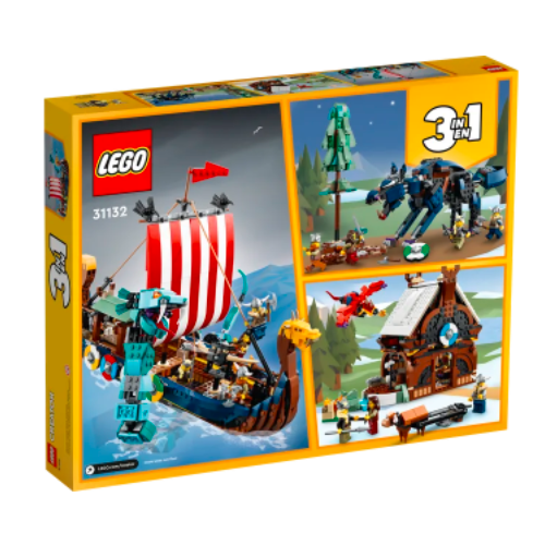 Lego Creator 3-in-1 31132 - Nave vichinga e...