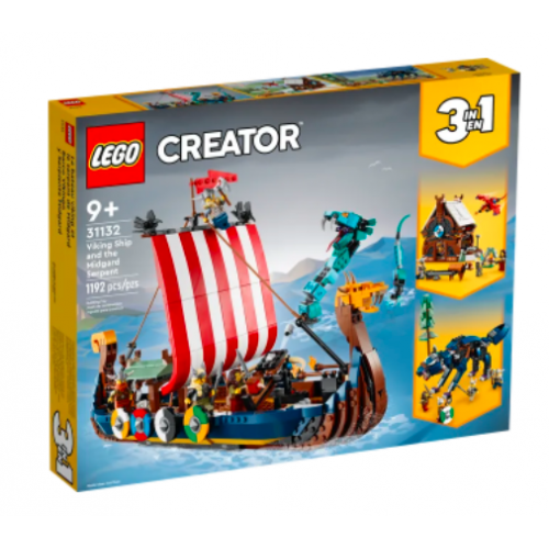 Lego Creator 3-in-1 31132 - Nave vichinga e...