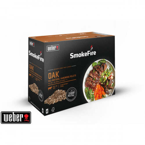 Weber 18295 - Pellet di Legno FSC, Quercia, 8 Kg