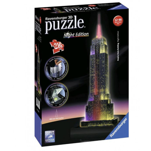 Ravensburger 12566 - 3D Puzzle Building, State...