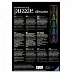 Ravensburger 12566 - 3D Puzzle Building, State Building, Night Edition, 216 Pezzi