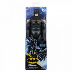 DC Comics | BATMAN | Personaggio Batman in scala 30 cm con Armatura Combact Grigio, mantello e 11 punti di articolazione -
