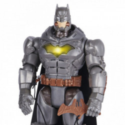 DC Comics , BATMAN, Personaggio Deluxe Battle Strike Batman da 30 cm, 5 accessori, oltre 20 suoni, giocattoli da collezionare