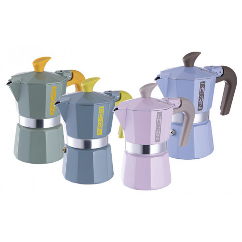 Pedrini MyMoka Mix Moka Blu, Verde, Rosa