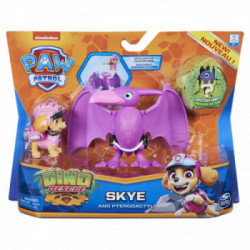 PAW Patrol , set di action figure Skye e dinosauro Dino Rescue, per bambini dai 3 anni in su