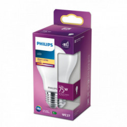 Philips Classic 929002025755 - Lampadina LED a Goccia, E27, 8,5-75W, 827