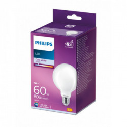 Philips Classic 929002370901 - Lampadina LED Globo, E27, 7-60W, 840