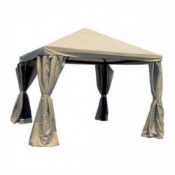 Gazebo Milano Alluminio/pvc 3x3 m Beige