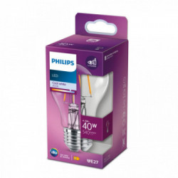 Philips Classic Filaments 929001890655 - Lampadina LEDbulb 4,3-40W E27 840