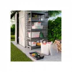 KIS K Latch Box Armadietto portaoggetti Rettangolare Arancione, Trasparente