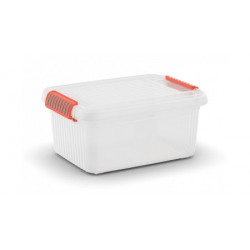 KIS K Latch Box Armadietto portaoggetti Rettangolare Arancione, Trasparente
