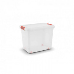 KIS K Latch Box Armadietto portaoggetti Rettangolare Arancione, Trasparente