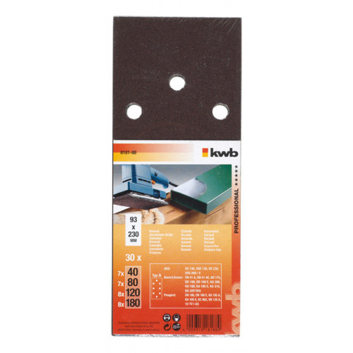 kwb 818188 accessorio per levigatrici 30 pz...