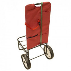 Carrello pieghevole Maxy con ruote rosso
