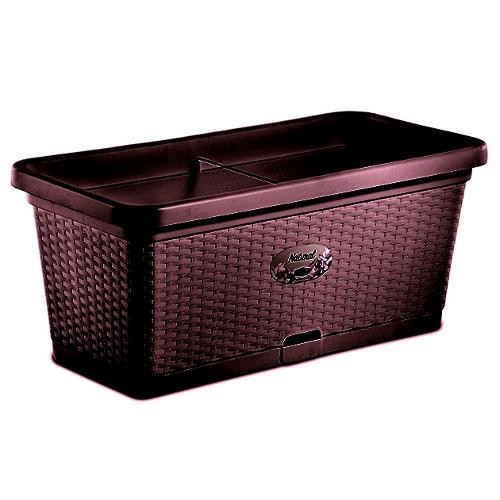 Fioriera cassetta Natural con riserva acqua e...