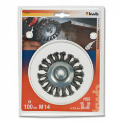 kwb 719330 Ruota a raggi di filo di acciaio Spazzola a disco 10 cm