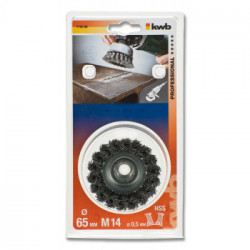 kwb 719206 Ruota a raggi di filo di acciaio Spazzola a forma di tazza 6,6 cm