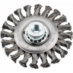 kwb 719730 Ruota a raggi di filo di acciaio Spazzola a disco 11,5 cm