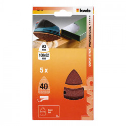 kwb 496104 accessorio per levigatrici 5 pz Carta abrasiva