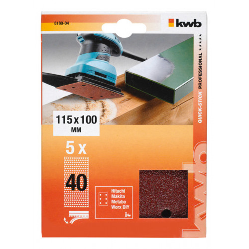 kwb 818004 accessorio per levigatrici 5 pz...