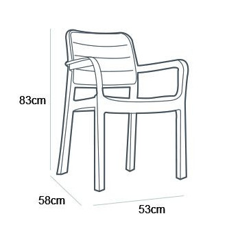 Sedia con braccioli Tisara... 2