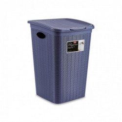 Stefanplast - Portabiancheria Elegance, 50Lt, Blu Navy