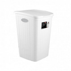 Stefanplast - Portabiancheria Elegance, 50Lt, Bianco