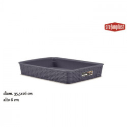 CESTINO L ELEGANCE 36X26X6 BLU