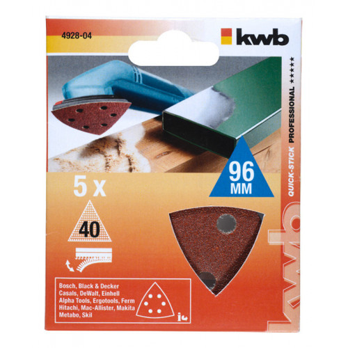 kwb 492804 accessorio per levigatrici 5 pz...