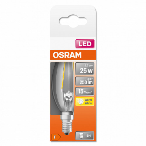 Osram STAR lampada LED 2,5 W E14 F
