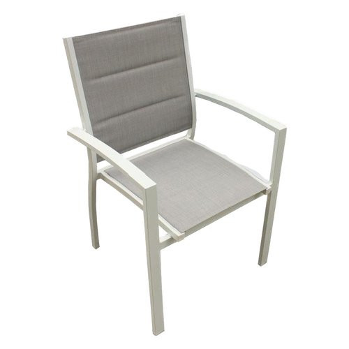 Sedia con braccioli Vania Alluminio Textilene...