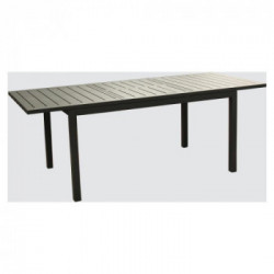 Amicasa Orion, Tavolo da Esterno Alluminio 148/209x90x75 cm, 6/8 Posti Antracite