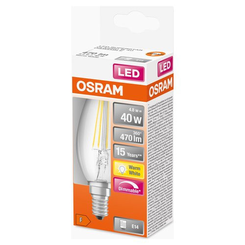 Lampadina led 4,8 W  resa 40 W Osram Superstar...