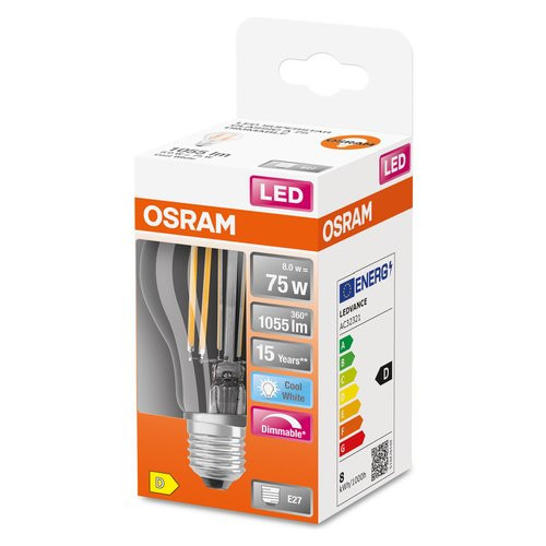 Lampadina led 7,5 W  resa 75 W Osram Superstar...