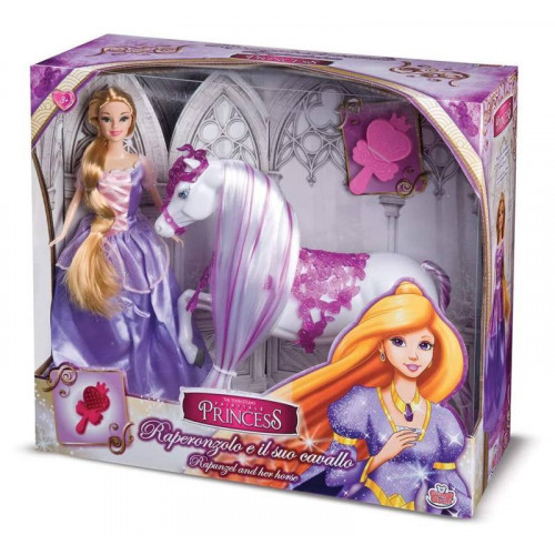 PRINCESS RAPUNZEL 30CM CON CAVALLO