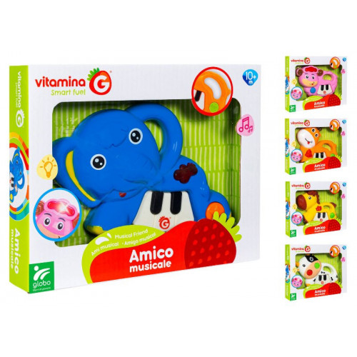 ANIMALI MUSICALI B/O C/LUCI/SUONI 5 ASS.