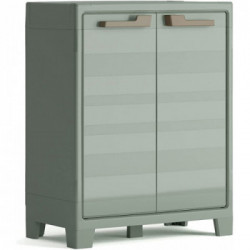 Keter Planet Outdoor Basso - Armadio, 2 Ripiani Regolabili, 30 Kg, 100x44x80 cm