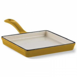 Aeternum Minipadella Quadrata in Ghisa, 14x14 cm, Gialla