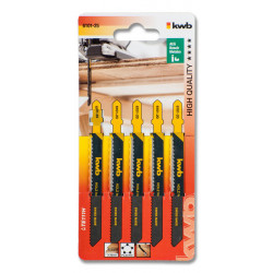 kwb 610125 lama per sega a gattuccio, sega a traforo e sega universale Lama per seghetto alternativo Acciaio al carbonio (HCS)