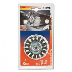 kwb 603030 Ruota a raggi di filo di acciaio Spazzola a disco 7 cm
