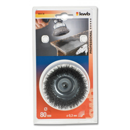 kwb 602430 Ruota a raggi di filo di acciaio...