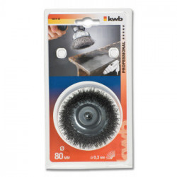 kwb 602430 Ruota a raggi di filo di acciaio Spazzola a disco 7,5 cm