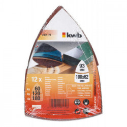 Kwb Einhell 496170 - Accessorio per Levigatrici Carta Abrasiva, 12 Pezzo