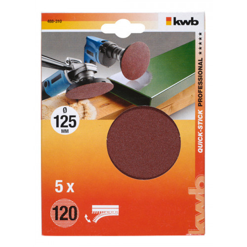 kwb 488330 accessorio per levigatrici 5 pz...