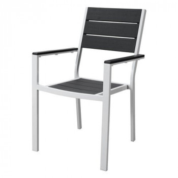 Poltrona Cortina Bianco Grigio