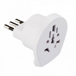 Poly Pool PP0444 adattatore per presa di corrente Universale Tipo L (IT) Bianco