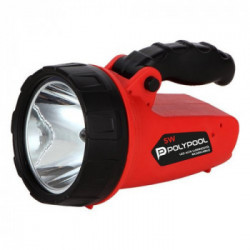 Faro LED portatile ricaricabile 5W 350lm autonomia 2 h con indicatore di carica in corso
