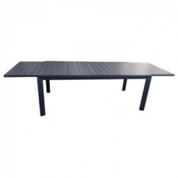 Amicasa Aragon, Tavolo da Esterno Alluminio Allungabile 200/300x100x74 cm, 12 Posti Antracite