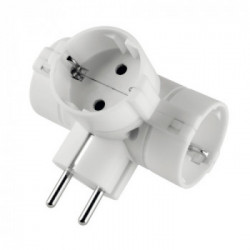 Poly Pool PP2350 adattatore per presa di corrente Tipo C (Europlug) Bianco