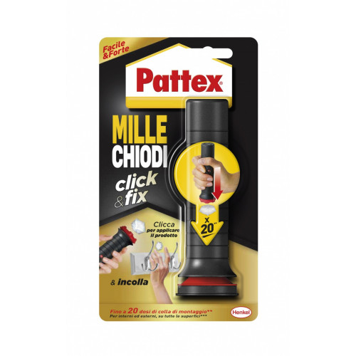 Pattex mille chiodi Click & Fix adesivo per...